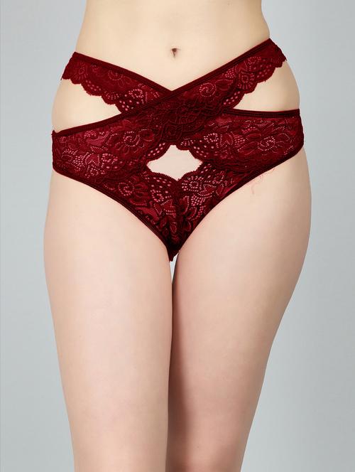 high rise laced bikini panty - 18546885 - Very Small Image - 1