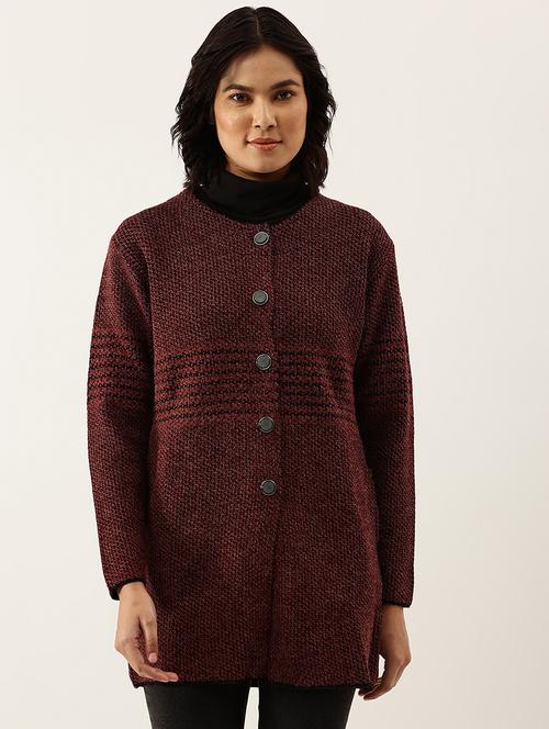 mandarin neck cardigan - 18547025 - Very Small Image - 1