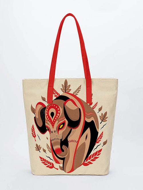printed tote shopping bag - 18550551 - Very Small Image - 1