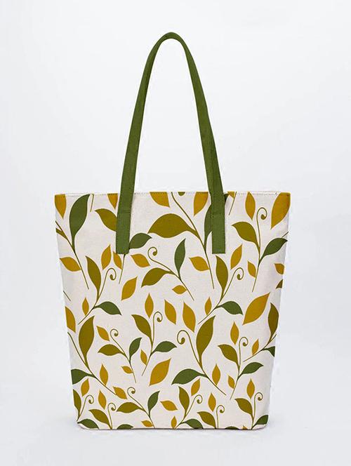 printed canvas shopping tote bag - 18550552 - Very Small Image - 1