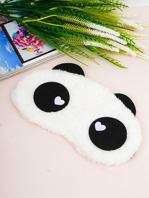 do not distrub panda sleeping printed fur eye mask | relaxing eye mask - 18551124 - Very Small Image - 1