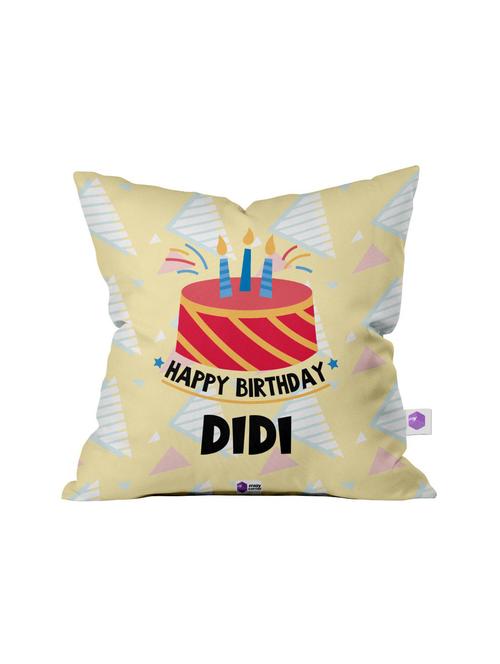 crazy corner yellow printed cushion ( 12 x 12 inches ) - 18551561 - Very Small Image - 1