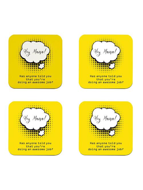 mom doing awesome job quote printed coaster set - 18552219 - Very Small Image - 1