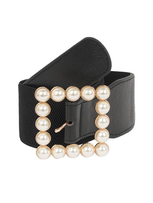 black synthetic leather) belt - 18552497 - Very Small Image - 1