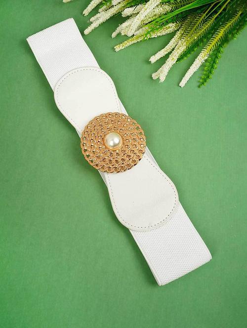white synthetic leather) belt - 18552517 - Very Small Image - 1