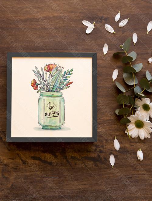 wooden photo frame - 18552555 - Very Small Image - 1