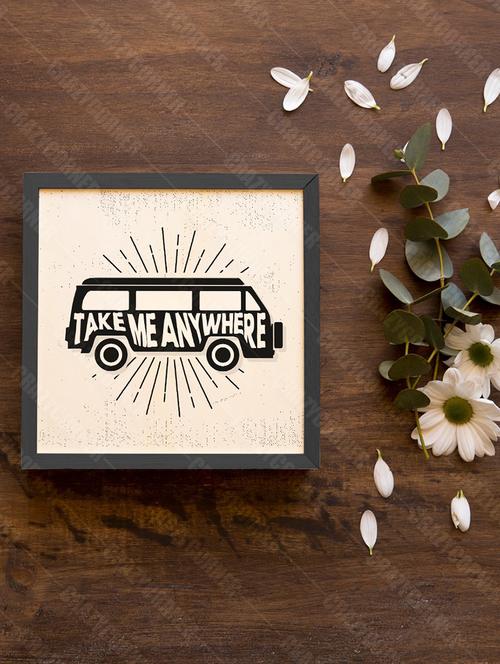 wooden photo frame - 18552556 - Very Small Image - 1