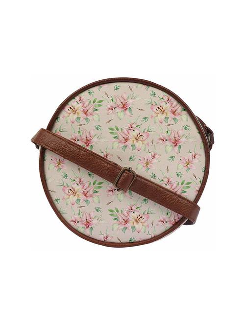 floral printed regular sling bag - 18556858 - Very Small Image - 1