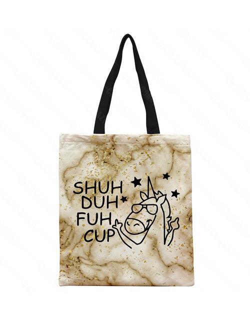 printed regular shopping tote bag - 18556873 - Very Small Image - 1