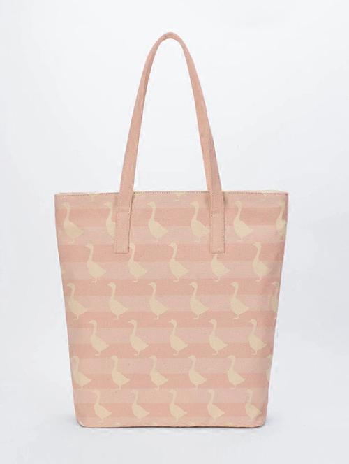 printed canvas shopping tote bag - 18556921 - Very Small Image - 1