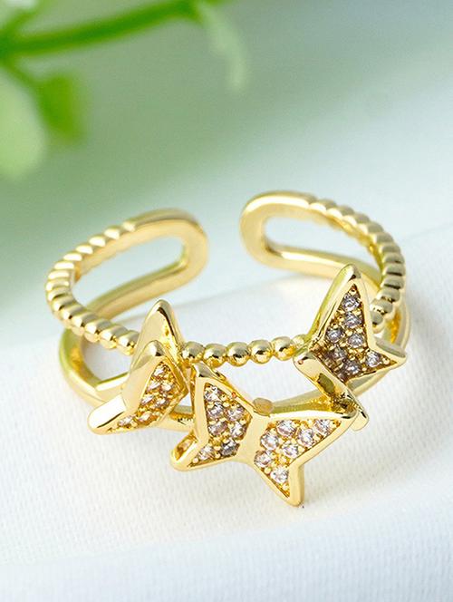 gold metal finger  ring - 18559646 - Very Small Image - 1
