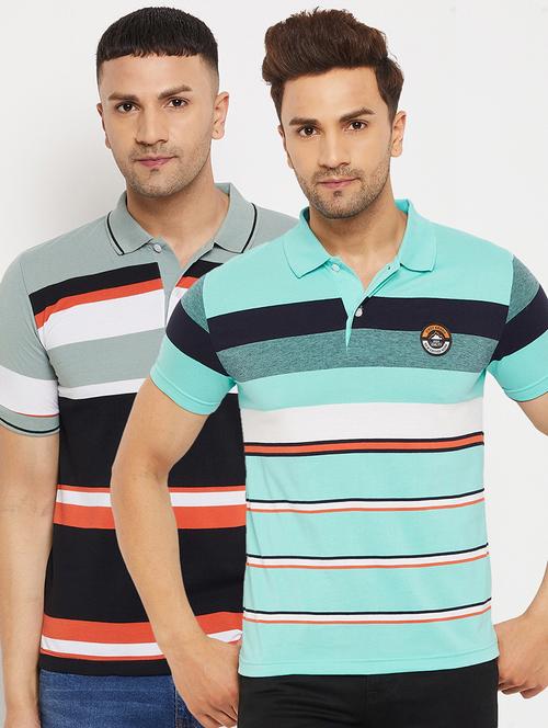 pack of 2 striped polo t-shirt - 18561591 - Very Small Image - 1