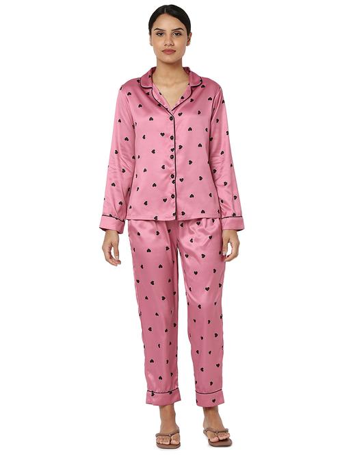 quirky printed nightwear pajama set  - 18564510 - Very Small Image - 1