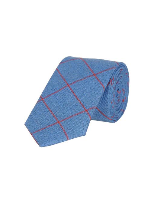 men checkered semi wool tie - 18564754 - Very Small Image - 1