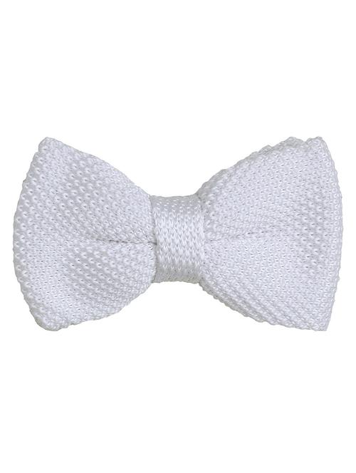white knitted bow tie - 18564994 - Very Small Image - 1