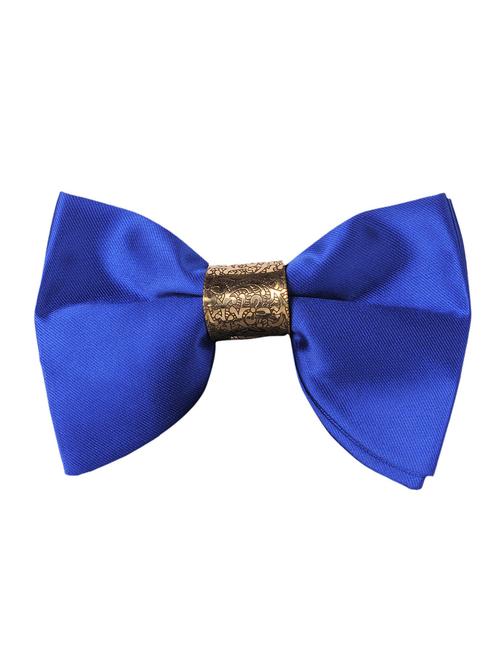 blue polyester bow tie - 18565004 - Very Small Image - 1