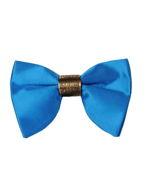 blue polyester bow tie - 18565008 - Very Small Image - 1