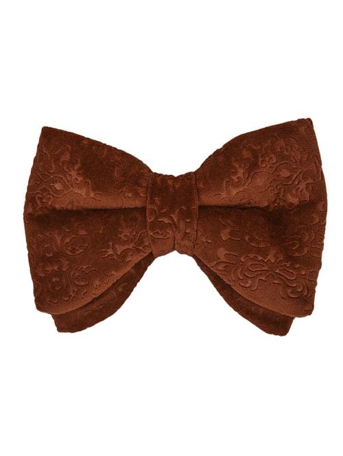 brown velvet bow tie - 18565017 - Very Small Image - 1