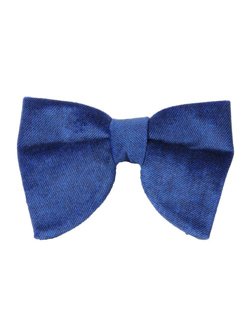 blue velvet bow tie - 18565020 - Very Small Image - 1