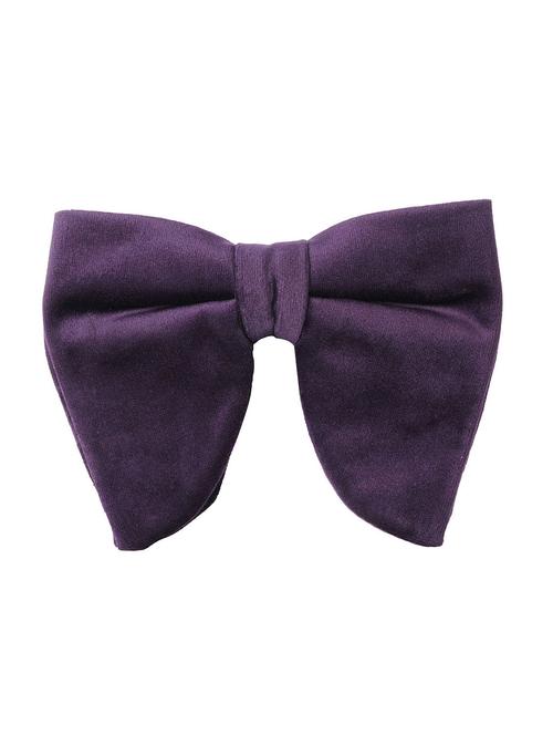 purple velvet bow tie - 18565029 - Very Small Image - 1