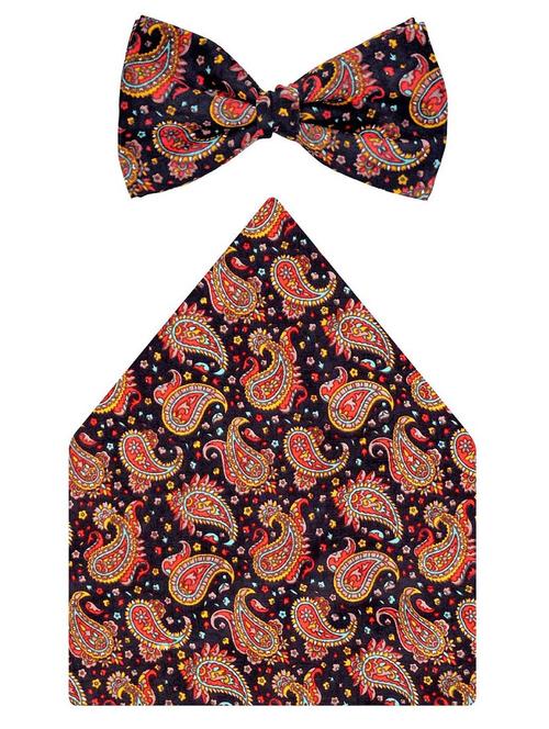 multi colored silk bow tie - 18565050 - Very Small Image - 1