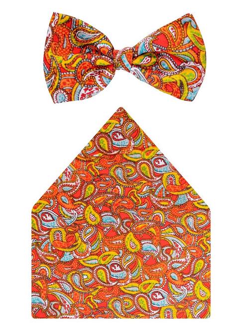 multi colored silk bow tie - 18565052 - Very Small Image - 1