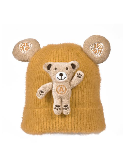 teddy design warm baby cap for winters  - 18565077 - Very Small Image - 1