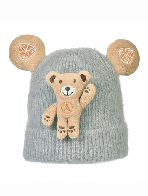 grey wool teddy cap  - 18565079 - Very Small Image - 1