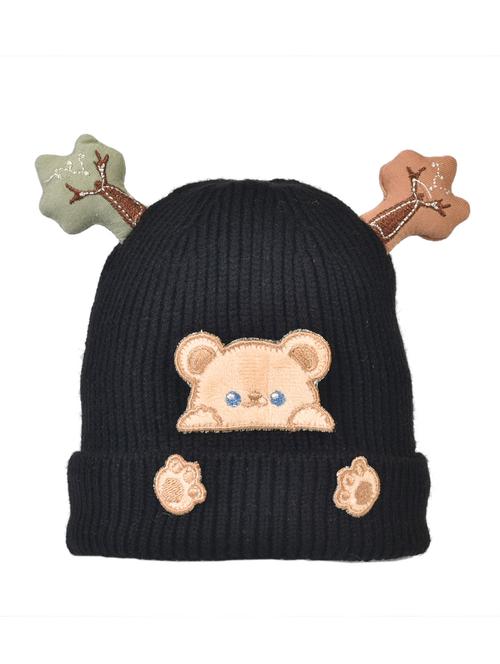 boys solid wool cap - 18565121 - Very Small Image - 1