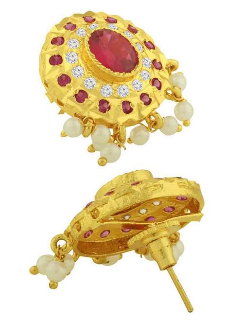 red brass studs earring - 18565537 - Very Small Image - 1