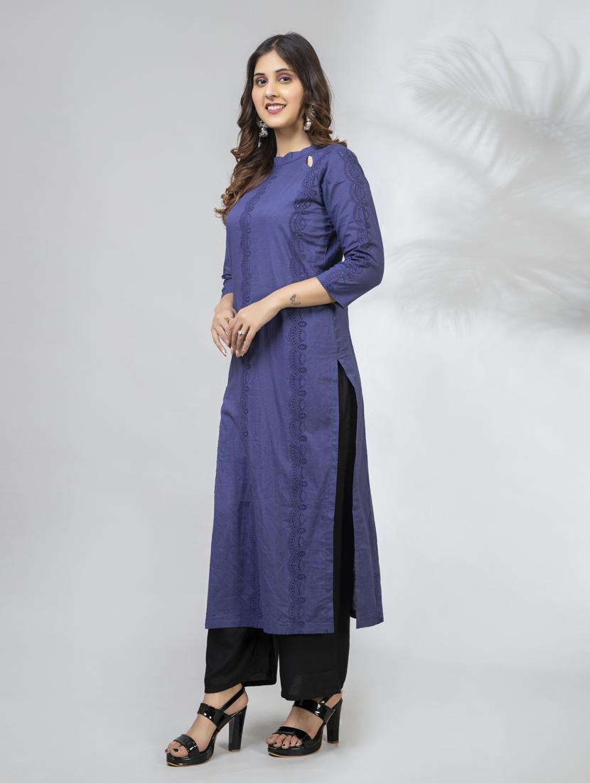 women's straight kurta - 18566599 - Zoom Image - 2