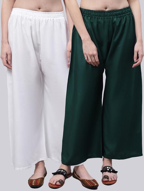 Pack Of 2 Solid Palazzo - 18566664 - Very Small Image - 1