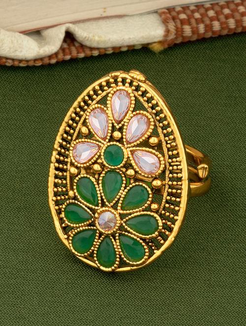 gold plated hand ring - 18566810 - Very Small Image - 1