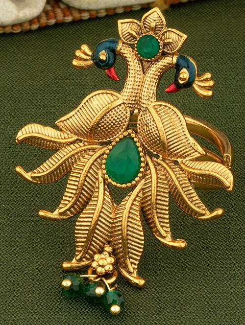 gold plated hand ring - 18566927 - Very Small Image - 1