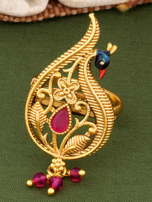 gold plated hand ring - 18566929 - Very Small Image - 1