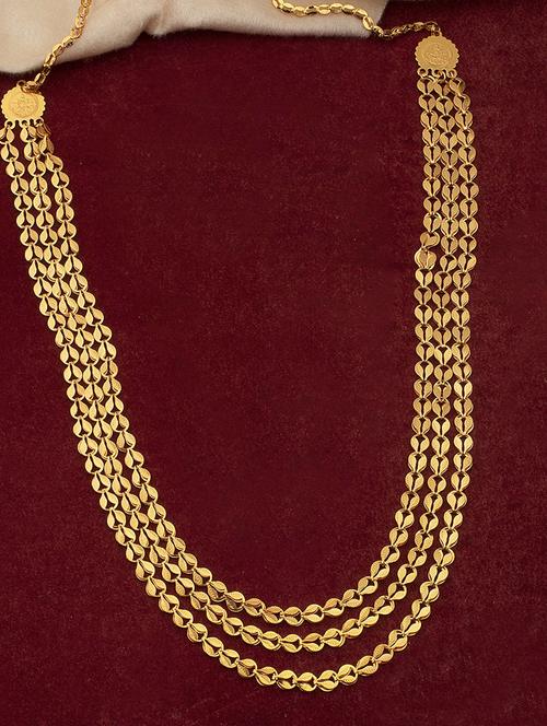 gold metal necklace - 18567418 - Very Small Image - 1