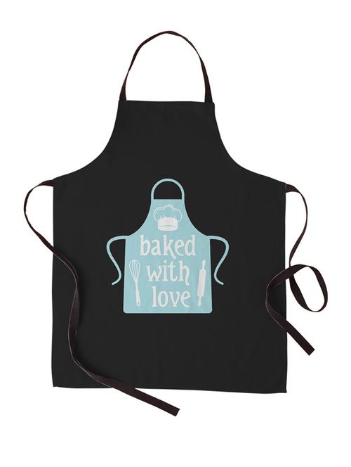 baked with love printed canvas cotton kitchen apron for women/men (55 cms x 81 cms) - 18567664 - Very Small Image - 1