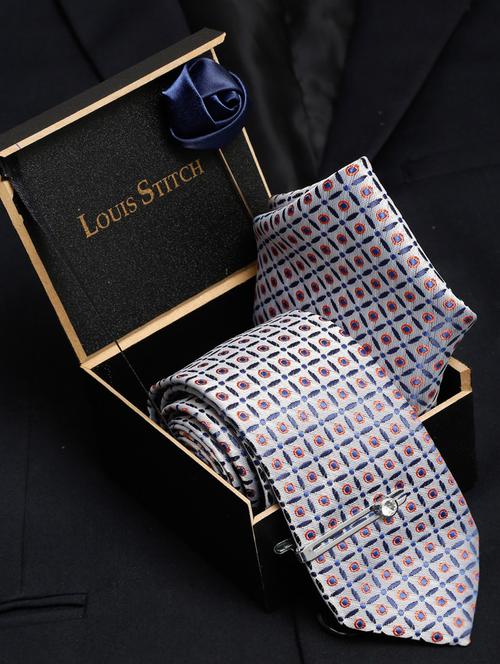 self design tie combo set  - 18568278 - Very Small Image - 1