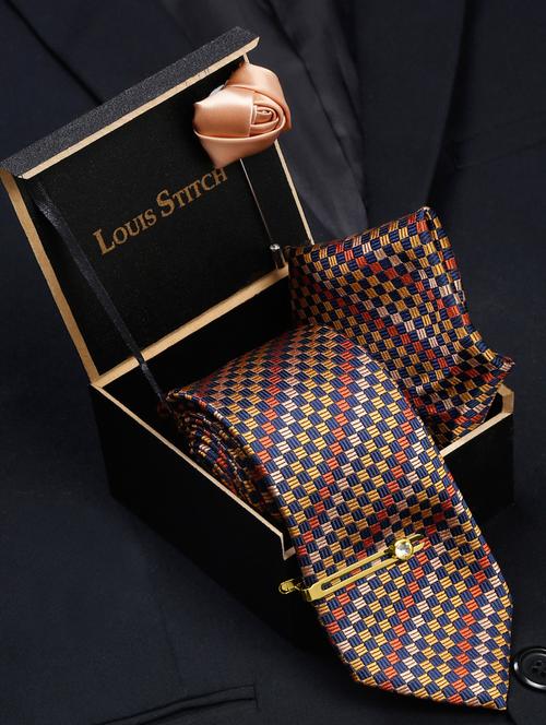 self design tie combo set  - 18568308 - Very Small Image - 1