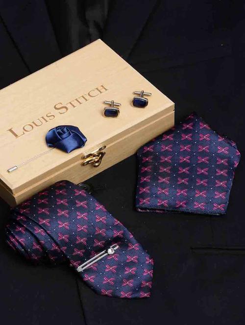 self design tie combo set - 18568409 - Very Small Image - 1