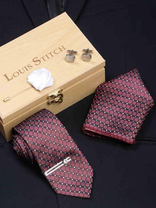 self design tie combo set - 18568419 - Very Small Image - 1