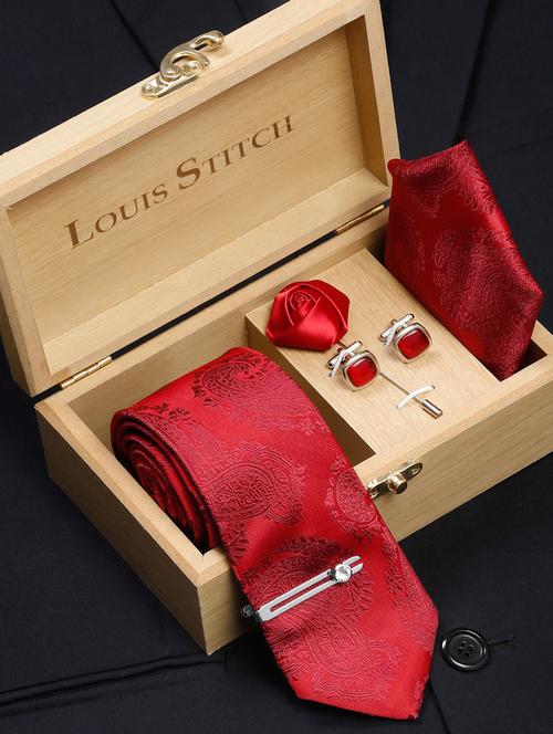 self design tie combo set - 18568421 - Very Small Image - 1