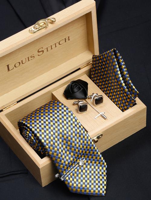 self design tie combo set - 18568424 - Very Small Image - 1