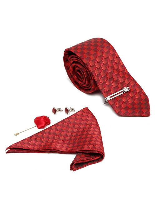 red tie combo gift set - 18568477 - Very Small Image - 1