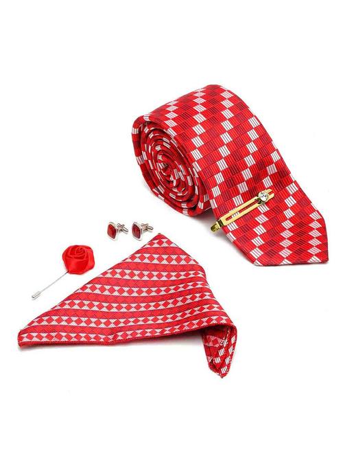 red tie combo gift set - 18568535 - Very Small Image - 1
