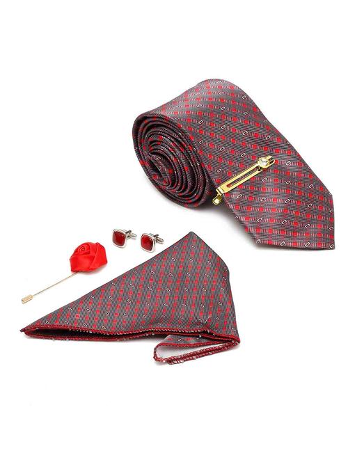 red tie combo gift set - 18568543 - Very Small Image - 1
