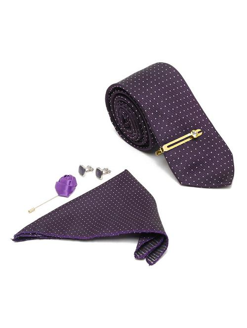 purple tie combo gift set - 18568567 - Very Small Image - 1