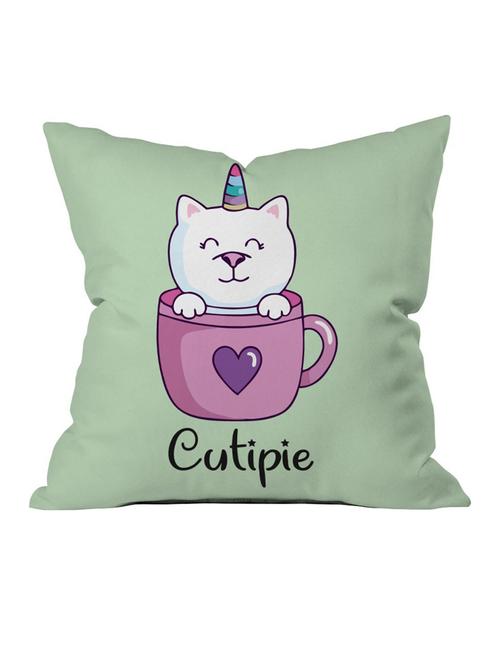 crazy corner green printed cushion ( 12 x 12 inches ) - 18569016 - Very Small Image - 1