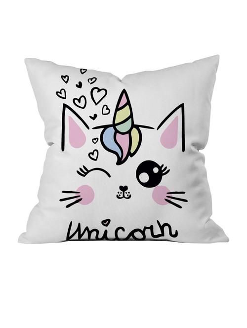 crazy corner white printed cushion ( 12 x 12 inches ) - 18569017 - Very Small Image - 1