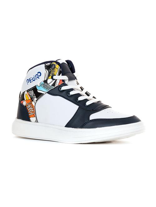 navy blue leatherette sneaker - 18569562 - Very Small Image - 1